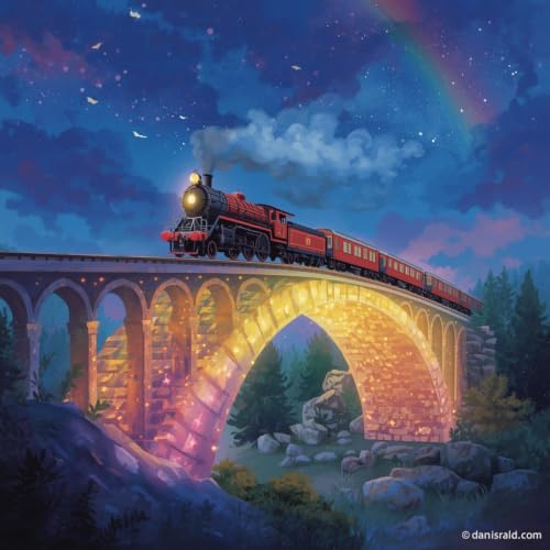 Mia and the Rainbow Train: A Magical Journey of Colors, Kindness, and Courage (English Edition)