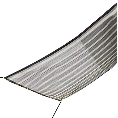 Sunblock Shade Cloth Patio Vegetables Greenhouse Anti-UV Sun Protection, Metal Buttonhole Polyethylene, 15 Sizes (Color : Gray strip, Size : 5 * 6m)