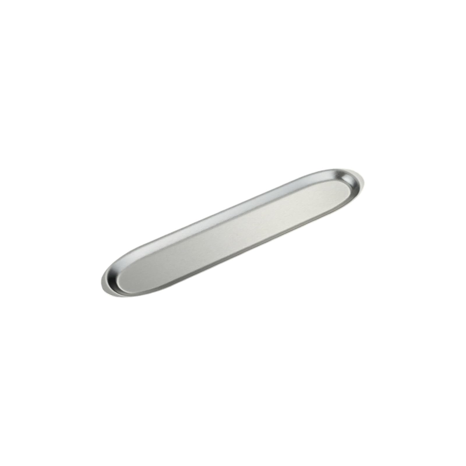 Obotsnoi Rustproof Dinning Plate Stainless Steel Narrow Rectangular Serving Tray for Family Gatherings Outdoor Picnics Rusts Resistant Narrow Plate