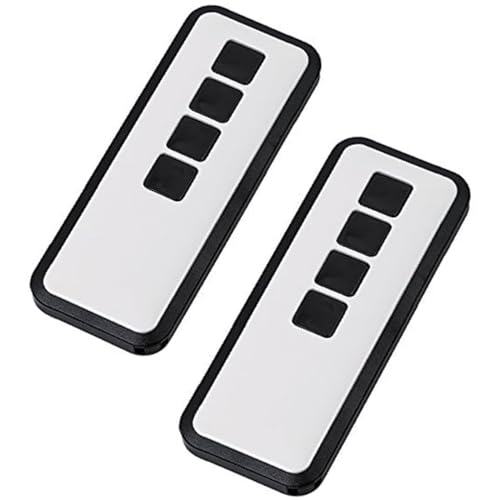 433Mhz - Mando a distancia para puerta de garaje Novoferm Mini-Novotron 524, mando a distancia para puertas de garaje, 2 unidades, color negro