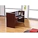 Alera ALE Valencia Series Reception Desk w/Counter,71w x 35 1/2d x 42 1/2h, Mahogany