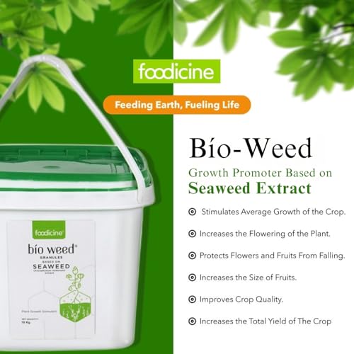 Image of Bio Weed 10 KG - Seaweed Extract Granules Premium Plant Fertilizer and Growth Promoter for All Types of Plants