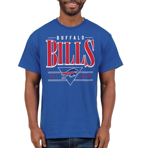 Buffalo Bills NFL Established Retro - Adult Short Sleeve Fan T-Shirt for Men & Women