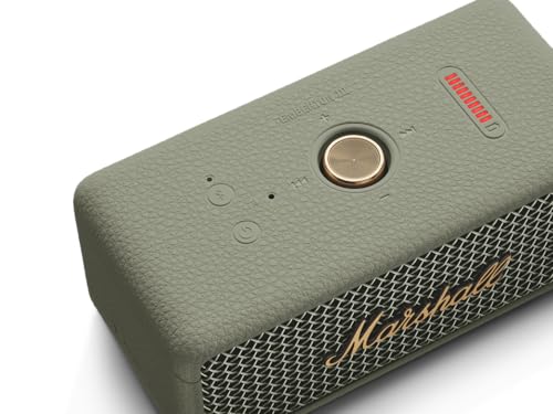 Image of Marshall Emberton III Compact Portable Bluetooth Speaker with 32+ Hours of Playtime, (360 Sound), Dust & Waterproof (IP67) - Sage.