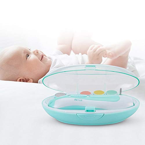 Miniatura 6 de Limadora de uñas para bebé, limpiadora de uñas eléctrica segura para bebés con luz, batería de uñas para recién nacidos, cortaúñas para uñas de bebé
