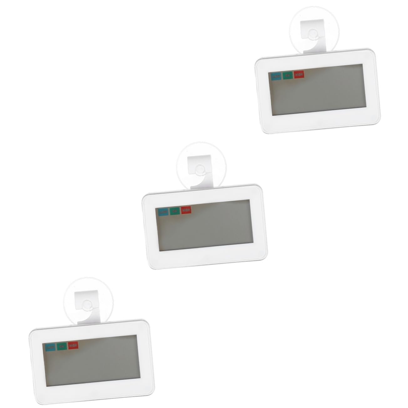 LIFKOME 3piezas Digital y Higrómetro Portátil Para Refrigerador Medidor De Temperatura y Humedad Para Hogar y Oficina Alarma De Temperatura Pantalla Lcd Compacto y Ligero