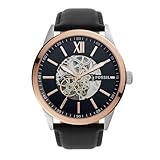 Fossil メンズ FLYNN 自動巻き ステンレススチールウォッチ、BQ2383