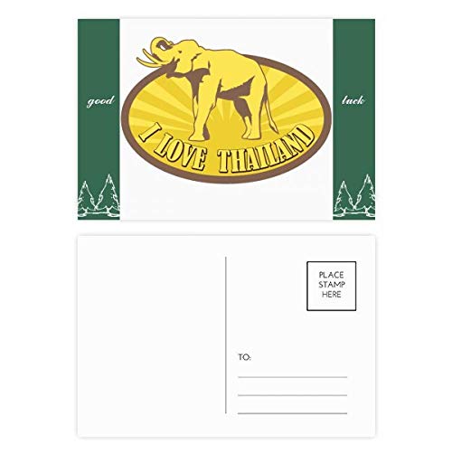 Cartes postales Thaïlande éléphant épaisses pour envoi postal sans pliure