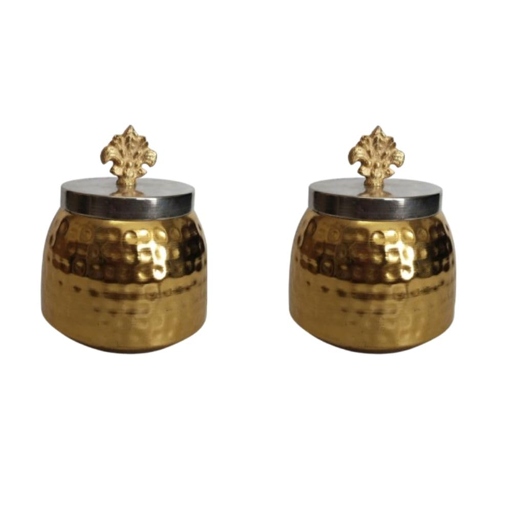 Acewood dryfruit tray dry fruit box, nuts box, dry fruit tray, cookies container with lid set of 2 beautifully designed multipurpose bowls with lid/diwali gift.