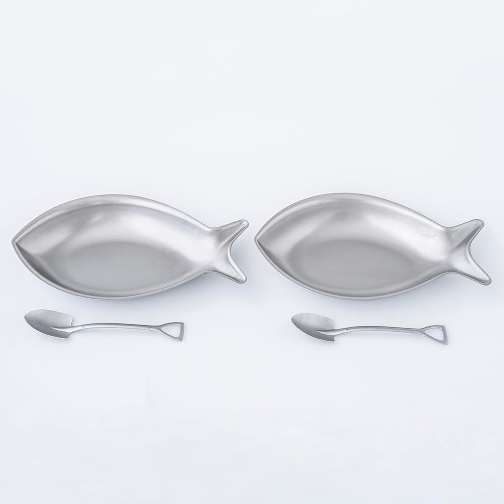 Vintage Fish Plate Set for 2 Person Scoop