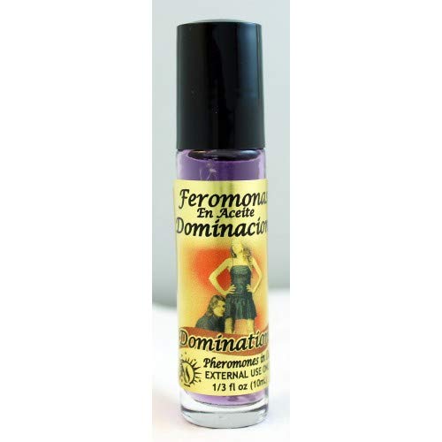 6 PIECES DOMINATION/DOMINACION PHEROMONE OIL ROLL-ON BOTTLE 1/3 OZ 10ML