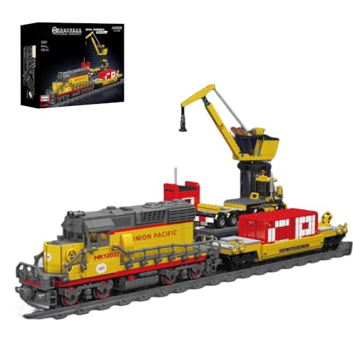 Wyiauy EMD SD40-2 Diesel Locomotive Building Blocks Set,Collectible Diesel Locomotive Display...