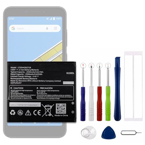 Vvsialeek NEW LT25H426271B Replacement Battery for AT&T Radiant Core U304AA/Cricket Icon Smartphone U304AA with Technical Toolkit.