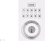 Weiser HomeConnect 620 Smart Deadbolt Lock, Polished Chrome, Z-Wave 700 Technology, SmartKey Re-Key, SmartThings Compatible