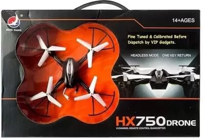 Ivanick HX-750 Drone Remote Control Quadcopter Stable Remote-Control Without Camera Quadcopter with Two Extra Blades for kids, White (Black)