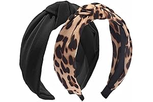 Leopard Headband 2-Pack: Chic & Comfy Accessory for Women