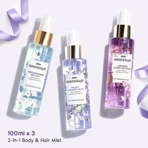 Image of Nykaa Wanderlust Multi mist - Discovery Set (100 ml x 3)