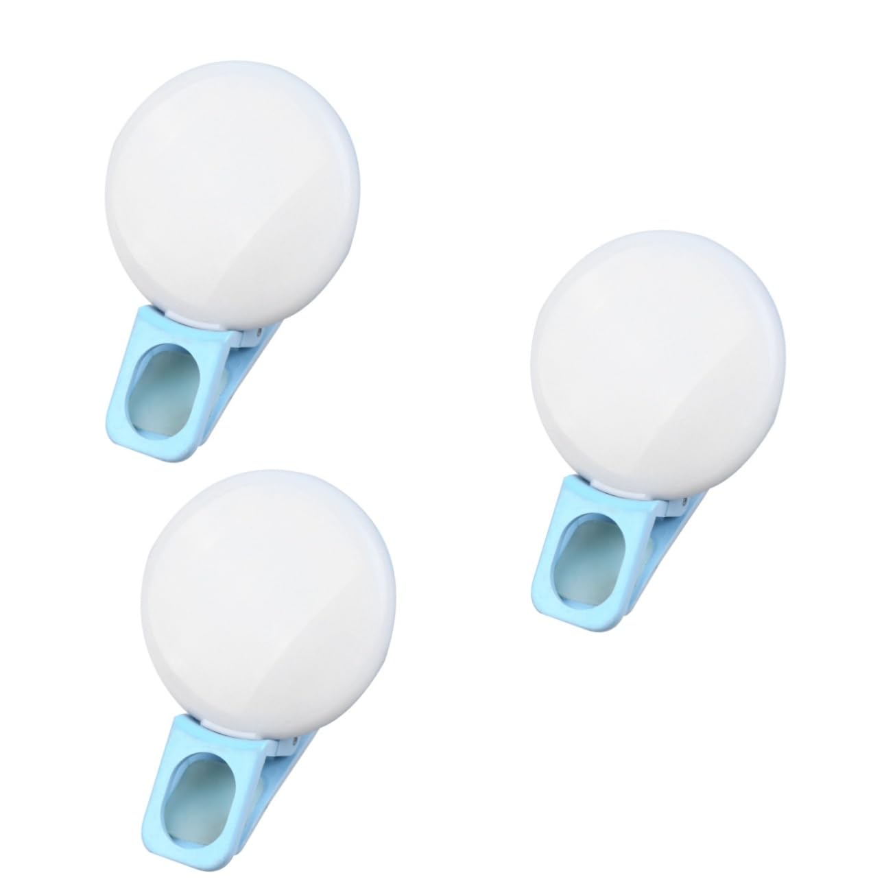 UPKOCH 3pcs Clip on Selfie Lights Portable Selfie Light Portable Ring Light for Phone Selfie Ring Light for Mobile Phone Selfie Ring Lights for Live Stream Selfie Lamp Warm and Cold Lens