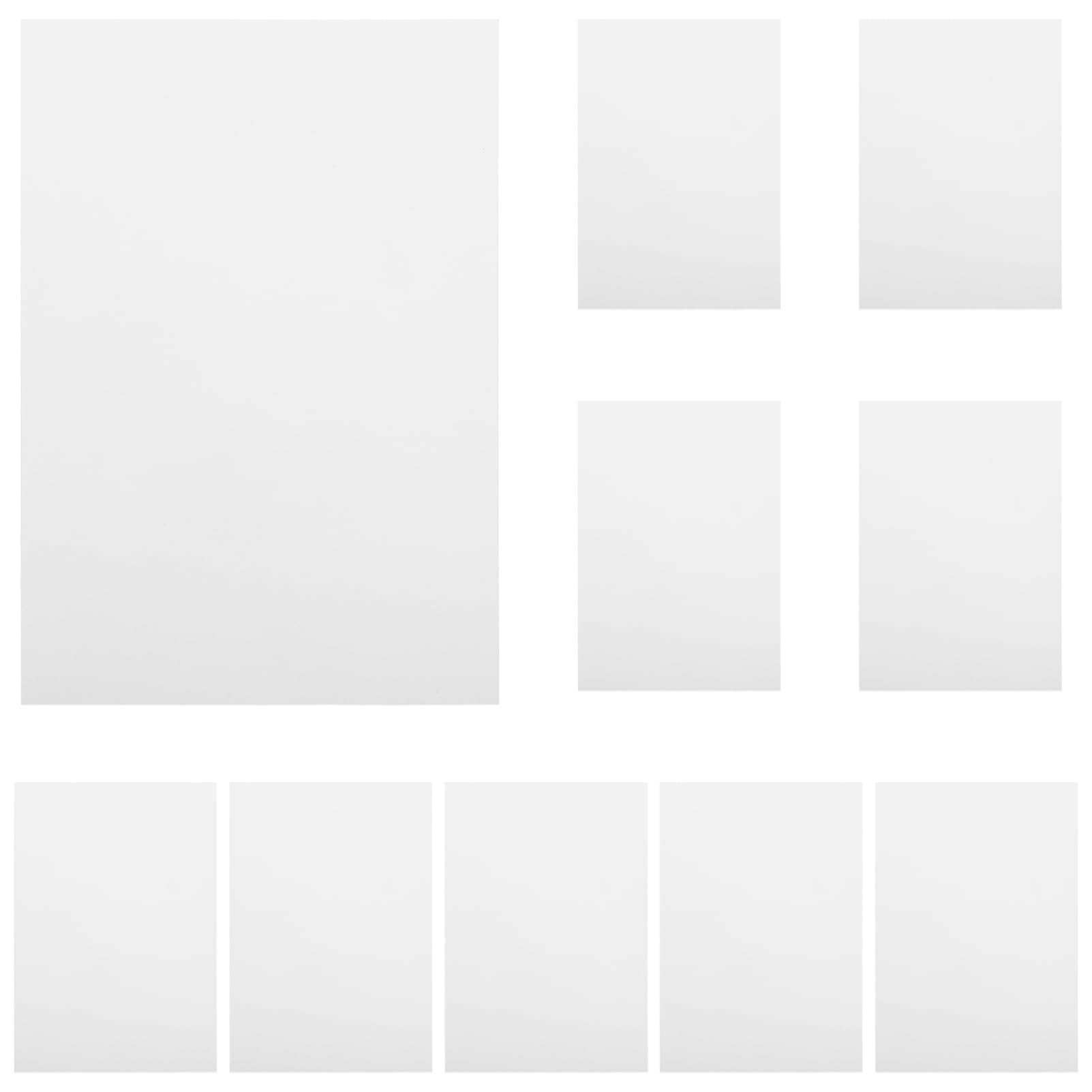 Papier Aquarelle Blanc 600gsm 8k, 10 Feuilles, Texture Lin