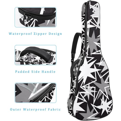 Housse imperméable en tissu Oxford pour guitare acoustique avec bandoulière et poches, motif marguerites simples, bleu, 109 x 42,9 x 11,9 cm, Multicolore 5., 42.9×16.9×4.7 in, Sac de transport - Les Beatles, Paul McCartney, John Lennon, RIngo Starr, George Harrison Housse imperméable en tissu Oxford pour guitare acoustique avec bandoulière et poches, motif marguerites simples, bleu, 109 x 42,9 x 11,9 cm, Multicolore 5., 42.9x16.9x4.7 in, Sac de transport – Image 5