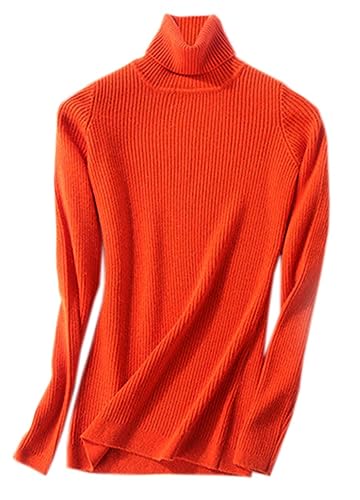 SANGTREE Women's Turtleneck Basic Great Stretchy Slim Fit Sweater