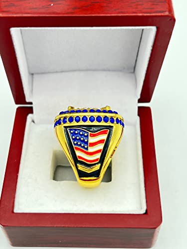 Discount Sports Rings Home Plate Blue Stone Championship Ring, Premium Softball Baseball Ring/Player/Team Awards/Tournament Rings 1-84