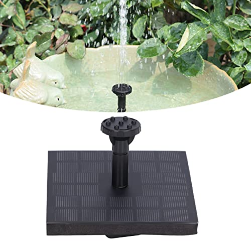 Evtscan Solar Bird Bath Fountain Pump, 7V 1.4W Solar Water Pump Monocrystalline Silicon Square Floating Outdoor Waterscape Fountain #TOP5