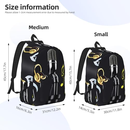 Mochila de viaje ergonómica de notas musicales contra la fatiga en senderismo 4