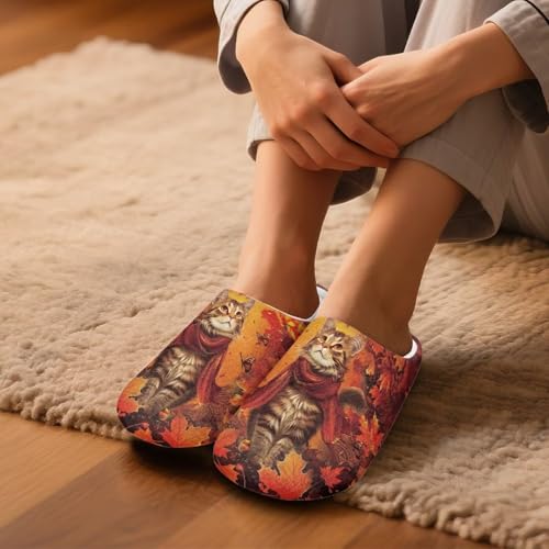 Women's Memory Foam Slippers Plush Soft Non-Slip Indoor Outdoor House Shoes Cozy Comfy Warm & Comfortable Sole Lightweight3