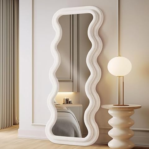 LunaMirror Wavy Full Length Floor Mirror Cover