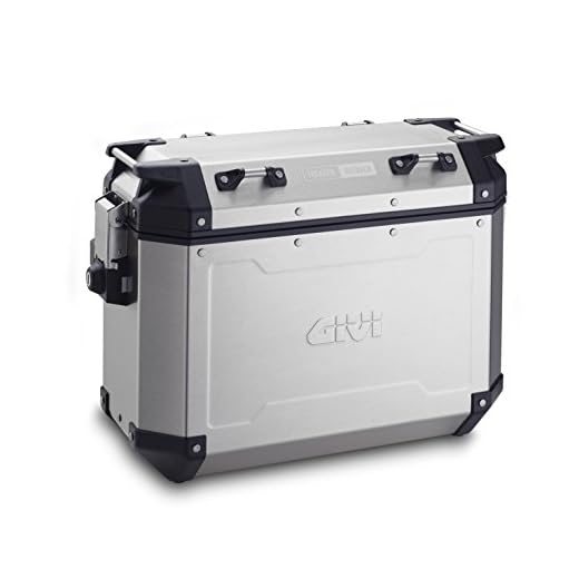 Givi Trekker Outback natural 37 litros - par de casos de Aluminio Lateral, Carga Máxima 10 Kg,