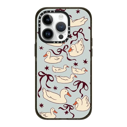 Coque iPhone 14 Pro motif canards CASETiFY Impact pour protection Magsafe en voyage et rando