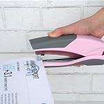 Swingline Stapler, 25 Sheet Capacity, Optima 25, Jam Free, Reduced Effort, Soft Grip, Pink/Gray (66401)