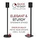 Sound Bass One / ERA100 Floor Stand Twin Pack (2pcs), Black | Compatible with Sonos One, Play:1, One Gen 2, One SL | Future-Proof Design Also Compatible with ERA 100, Designed by Sound Bass UK, Pair