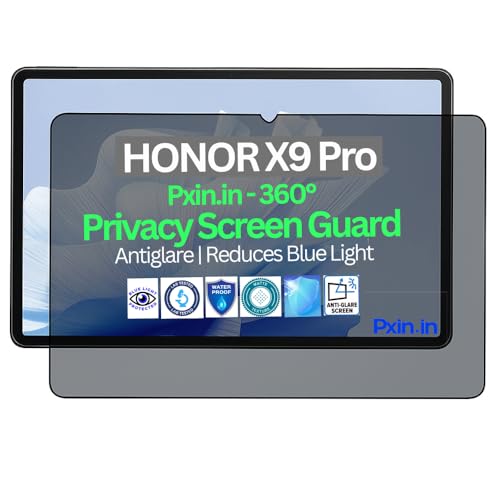 Image of Pxin Tablet Privacy Guard compatible with HONOR X9 Pro | Screen protector | Anti-Glare | Blue light filter | 360 degree Anti Spy | Eye Protection