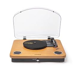 Roxel VRP-60 Tourne-disque vinyle avec haut-parleurs intégrés, BT IN/OUT, trois vitesses de lecture, sortie USB pour conversion finition bois naturel - Les Beatles, Paul McCartney, John Lennon, RIngo Starr, George Harrison Roxel VRP-60 Tourne-disque vinyle avec haut-parleurs intégrés, BT IN/OUT, trois vitesses de lecture, sortie USB pour conversion finition bois naturel – Image 2