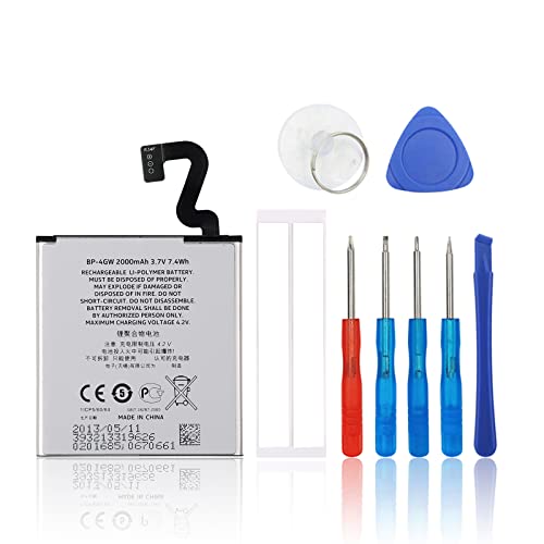 SwarKing Ersatz Akku Kompatibel mit Nokia Lumia 920 920T BP-4GW with Toolkit