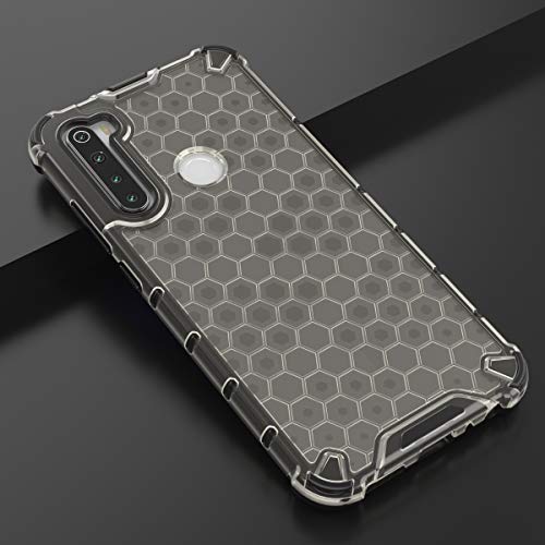Image of Glasgow | for Mi Redmi Note 8 Honeycomb Pattern Back Case Cover for Mi Redmi Note 8 with 4 Bumper Corners and Military Grade Protection - Black