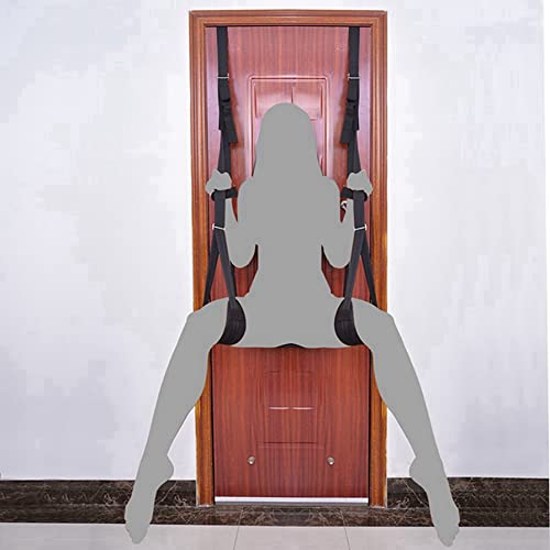 Sex Door Swing for Couple Hanging Swing Restraints Bondaged Kit Sex Swivel Swing with Seat Doorway Frame Position Assistance Sexy Swing Six Swing Adjustable Sling Yage Sunglasses