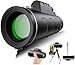 AiMeiteng Telescopio Monoculare 12x50 ad alta potenza, monocolo con visione più ampia per adulti e bambini con prisma BAK4 e lente FMC, adatto per il birdwatching, escursionismo, campeggio immagine