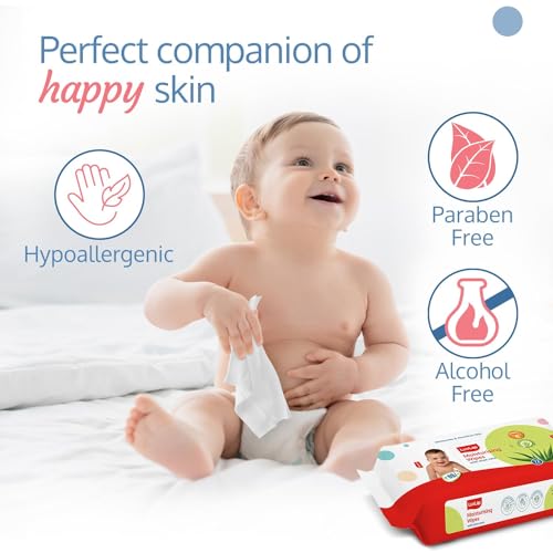 Image of LuvLap Baby Wipes 72+8 - Pack of 6