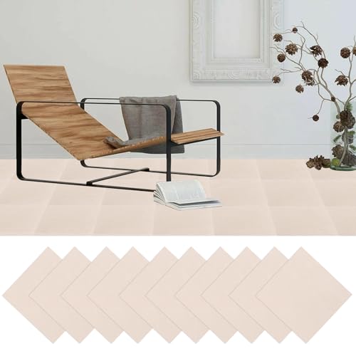 GBACHOOSE 30 azulejos para moqueta, 30 x 30 cm, autoadhesivos, para oficina, salón, balcón (beige)