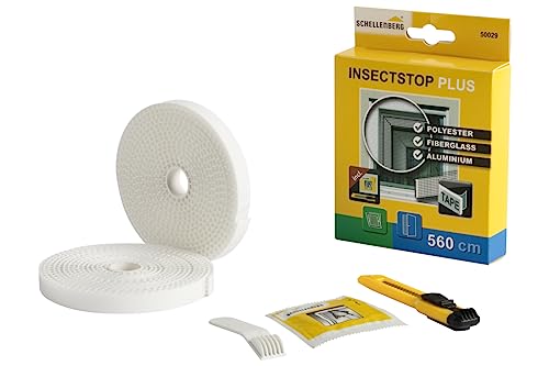 Schellenberg 50029, blanc, Bande de fixation Plus pour tissu en fibre de verre et aluminium, 5,6