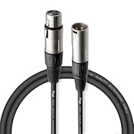 Type : Audio Cable Suitable for Microphones, Speaker Systems, Mixers. Connectors : Heavy Duty XLR to XLR, Male to Female. Locking system to keep a secure connection. Cable : 1 Metre / 3 Feet Long, Durable and Oxygen-Free Copper Cable for optimal sign...
