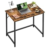 tisch 80x60 【ROBUST UND LANGLEBIG】Hochwertige Holzspanplatte, Stahlrahmen und zusätzliche Stangen an den oberen Ecken verleihen diesem Schreibtisch eine solide Struktur, der bis zu 50 kg tragen kann und Ihnen einen zuverlässigen und langlebigen Arbeitsplatz bietet