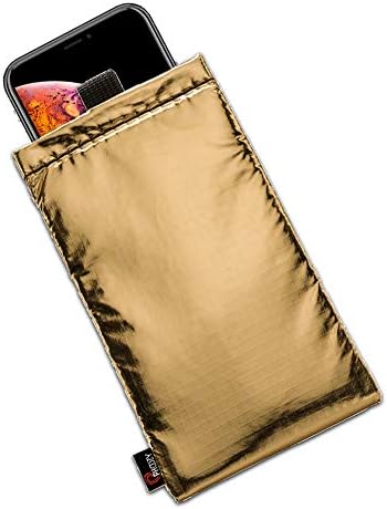 PHOOZY Apollo Series Thermal Phone Case - Insulated, Ultra-Slim Pouch Protects Your Phone from Overheating in The Sun & Extends Battery Life. Floats in Water. AS SEEN ON Shark Tank - Gold - Large