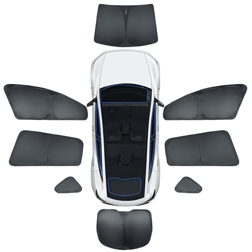 Realizzato su misura per il modello Y Juniper 2025-2026: il parasole per auto LANTU Tesla (8 pezzi) è perfetto per il modello Tesla Y Juniper 2025-2026. Non compatibile con altri modelli.