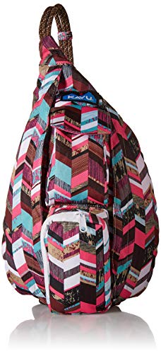 KAVU Women's Mini Rope Sling, Sunset Blocks, No Size