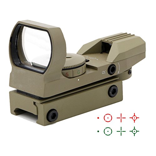 Ohuhu Red Green Dot Gun Sight Scope Reflex Sight with 4 Reticles