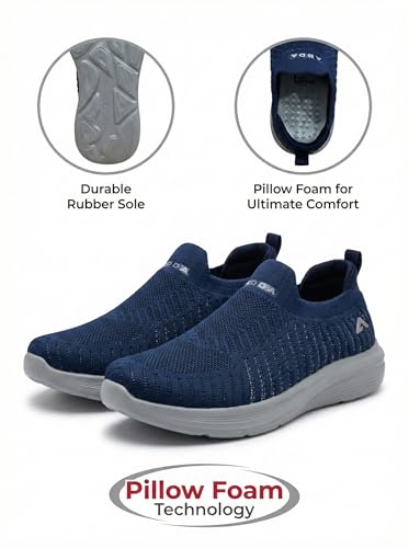 Image of Adda (Label Men's Sports Shoes with Memory Foam Cushioned Insole|Running Walking Gym Training Jogging Athletics|Comfortable & Stylish|Casual & Lightweight|Slipon Sneaker Gent's & Boy's...